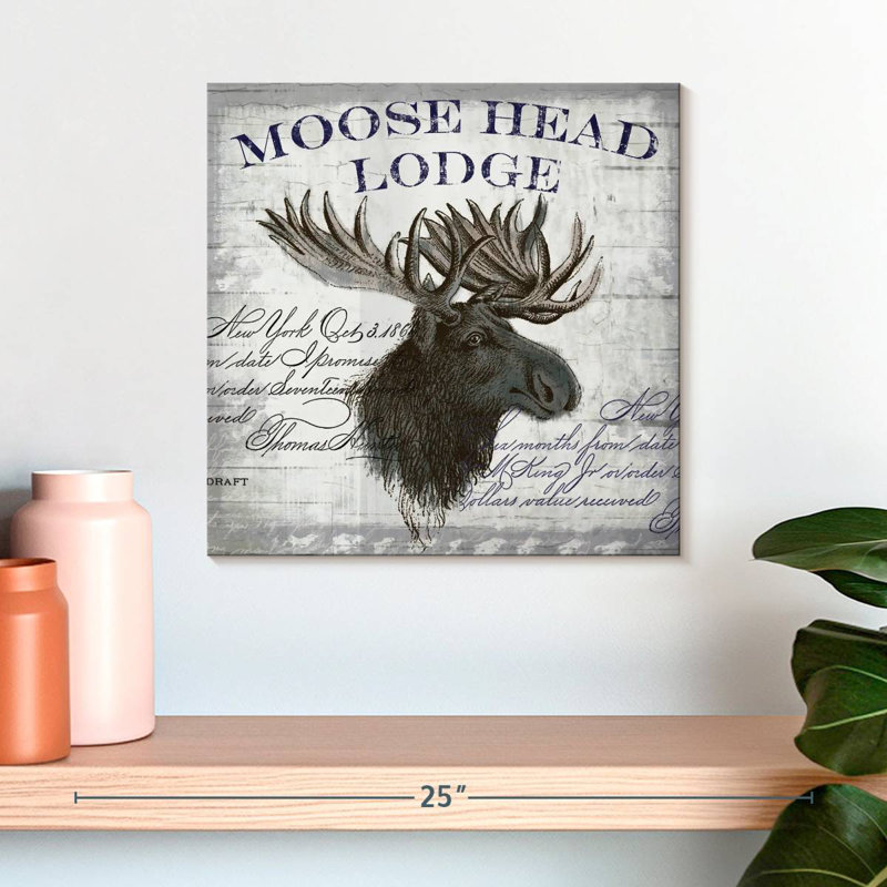 Tergel Moose Head Lodge, H 16 po x l 16 po