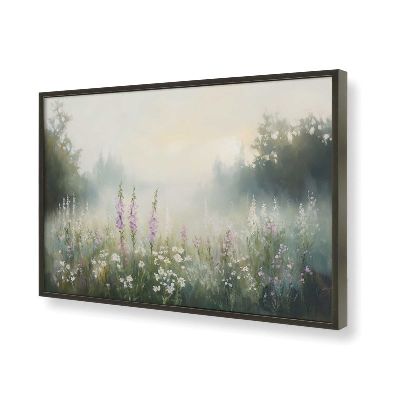 «Hazy Lavender Fields» par Heidi Kuntz, reproduction d'art, L 12 po x H 8 po, Noir, Impression encadrée