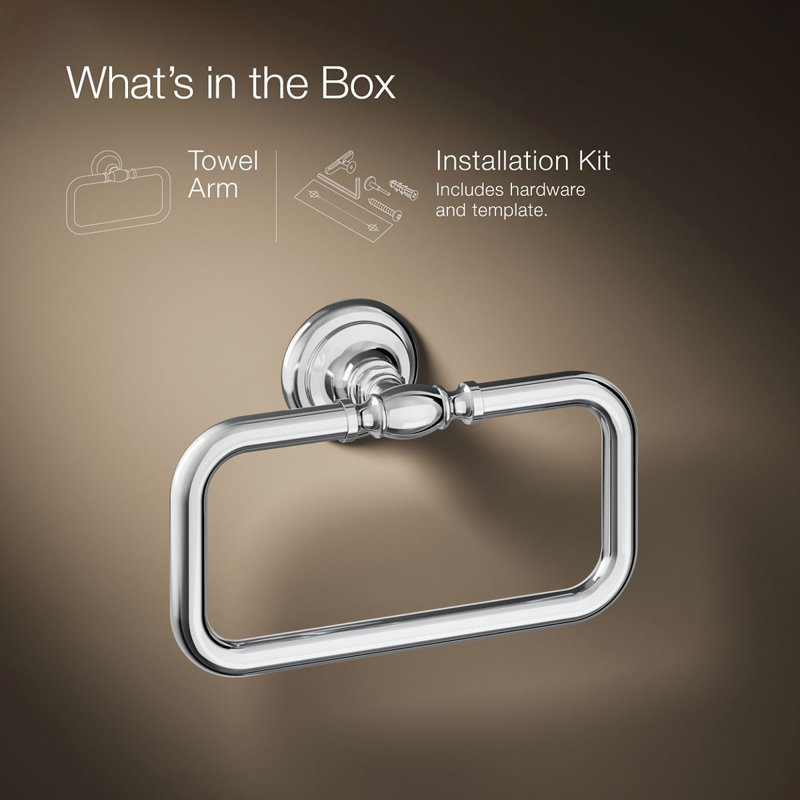 Artifacts® Towel Ring, Polished Chrome