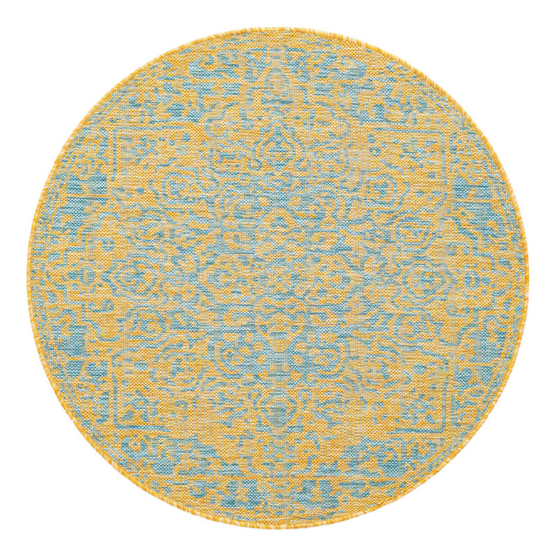 Jill Zarin Dubai Indoor/Outdoor Rug, Round 3'1"