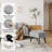 Manufactured Wood Accent Stool-2078165797
