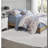Comfortable Floral Bedding Sets, Polyester Material, Modern Blue Design For Home