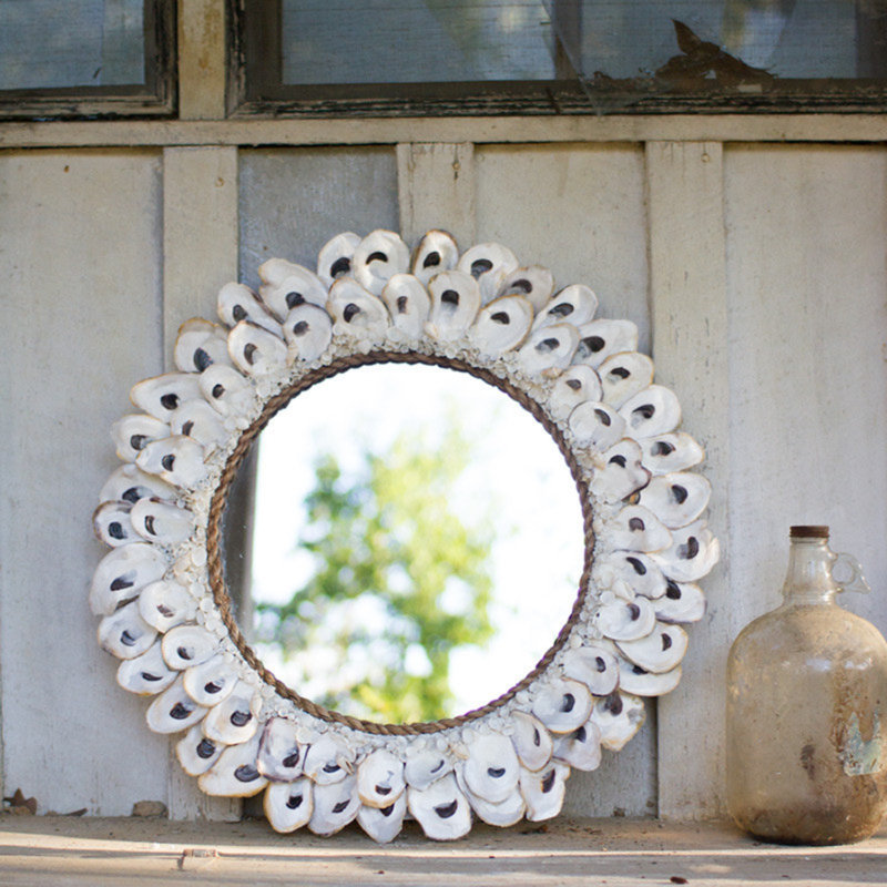 Miroir Oyster, 24 po x 24 po
