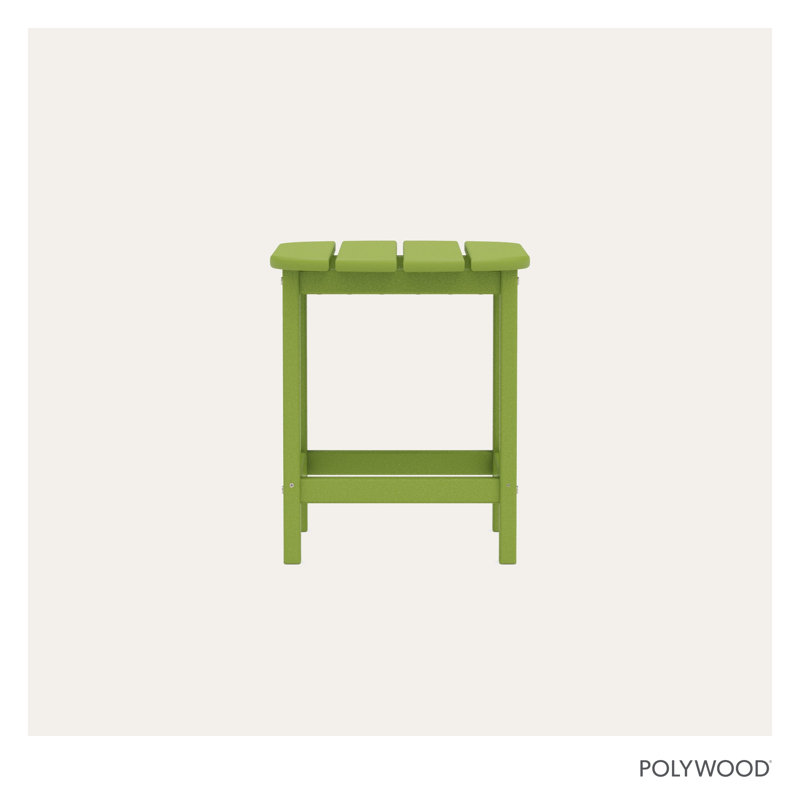 POLYWOOD South Beach 18" Side Table, Lime