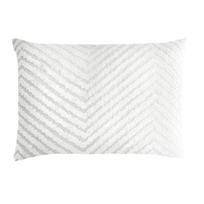 Chevron Velvet Rectangular Pillow Cover & Insert