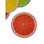 Ensemble de napperons assortis de 6 citrons 14 po
