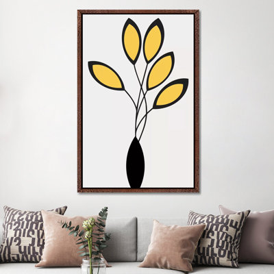 Cinco - Yellow by Kubistika - Print on Canvas