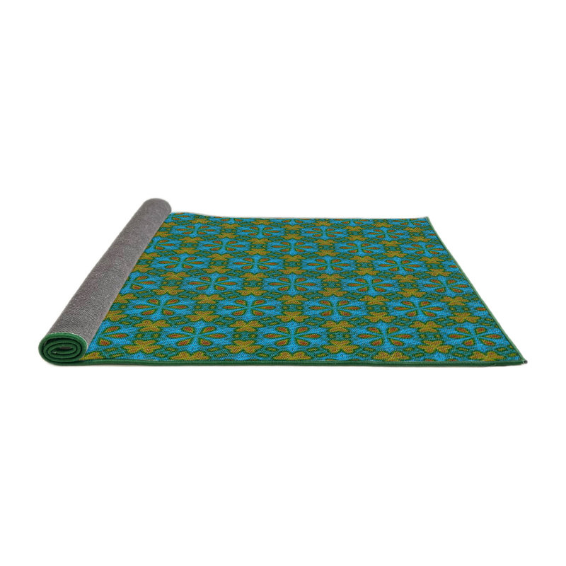Tapis de zone verte à motif, Rond 5 pi
