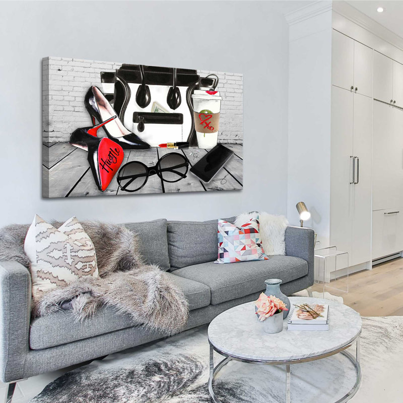 Hustle 1 (Horizontal) par By Jodi - impression, Toile tendue, H 24 po x l 40 po x P 1,5 po