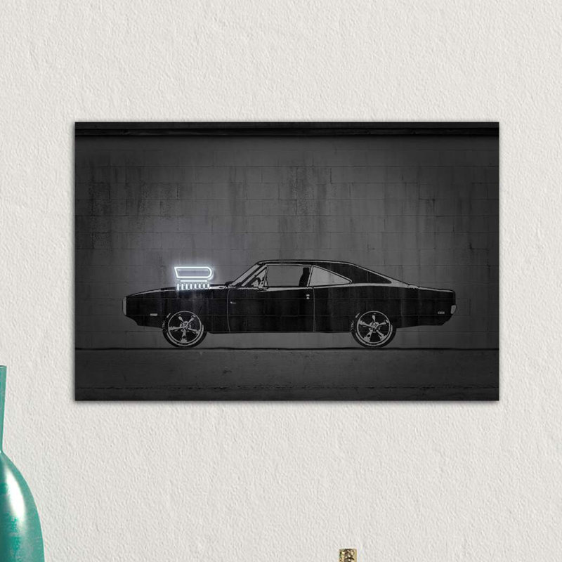 Charger 1 Piece Wrapped Canvas Wall Art, 66.04 cm H x 45.72 cm W x 1.91 cm D