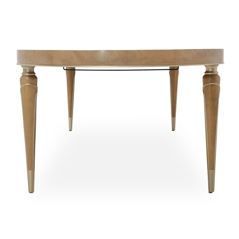 Villa Cherie Extendable Oval Dining Table, Caramel