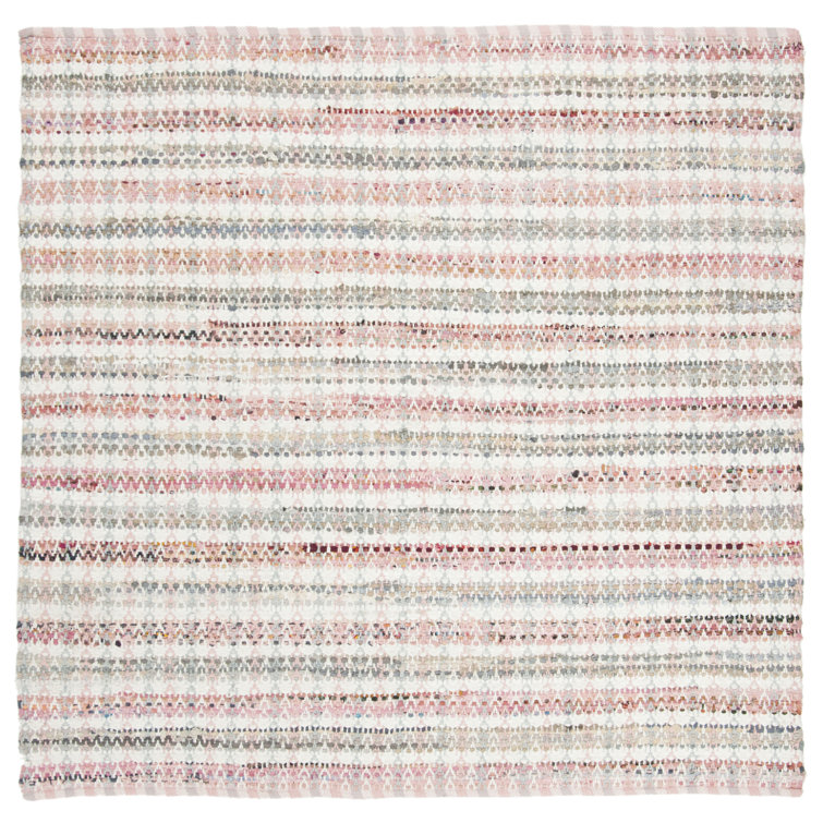 Bester Hand Woven Cotton Plaid Rug