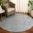 Abstract 175 Hand Tufted Wool/Cotton No Pattern Rug in Light Blue/Ivory-1668974912