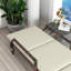 Abrea Outdoor PE Rattan Sun Lounger Garden Chair 2 Wheels-1224103386