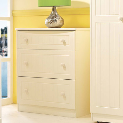Fully Assembled Saxena 3 Drawer Chest