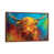 Classic Brown Wood Floater Framed