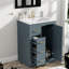 Meuble-lavabo bleu (doit inclure le meuble-lavabo et le lavabo) 24 po Modern