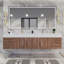 Ensemble de meuble-lavabo double mural 83 po Glasgow-691613213-773455907