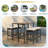Outdoor Dining Table Sets Included 1 Foldable Table And Four Stools With Cushions-1728332984