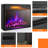 25 in. Electric Fireplace Insert with 3 Flame Colors, 4 Brightness Levels, Timer, Freestanding & Recessed-1110453854