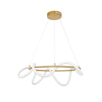 1 - Light Gold LED Unique/Statement Pendant