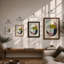 Interlocking Geometry Geometric - Framed Print-608762291-608762292