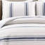 Gilroy Farmhouse / Country Cotton Striped Quilt-660906895-660906888