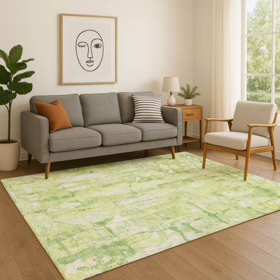 Premium Machine Washable Mayfield AMF2120 Abstract Rug