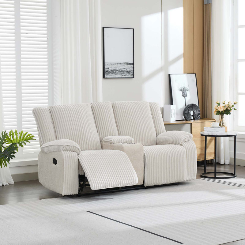 3 Seater Reclining Sofa, Beige