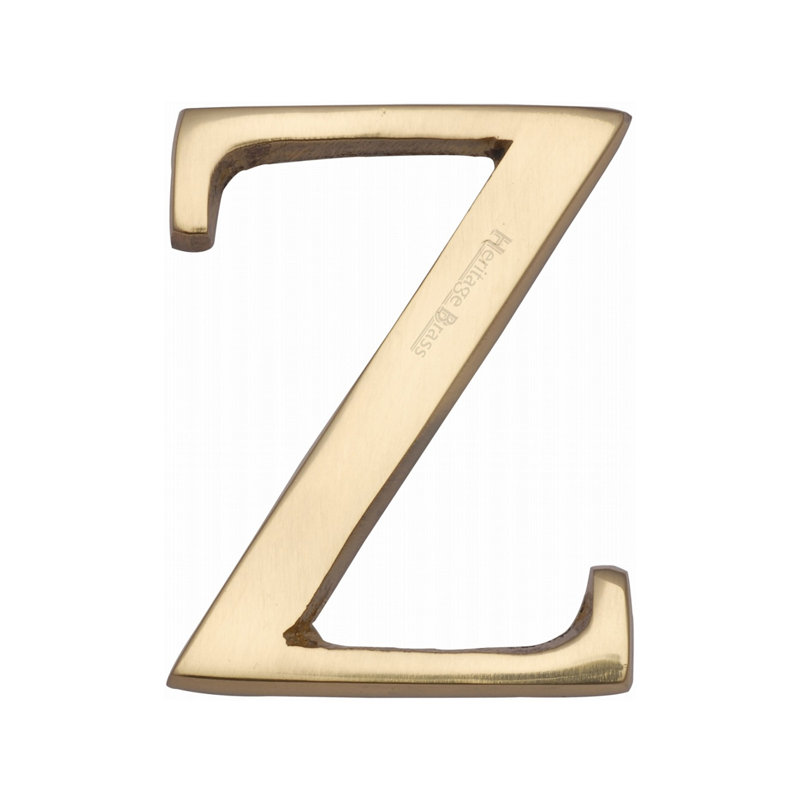 Heritage Brass Heritage Alphabet Rear Fix 5.1cm (2"), Polished Brass, A