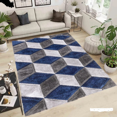 Modern Large Shaggy Rug Hallway Living Room Area Rug Bedroom Carpet Mat