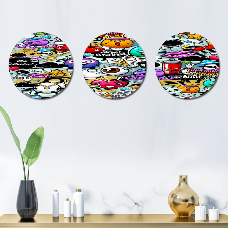 Ensemble de 3 décorations murales