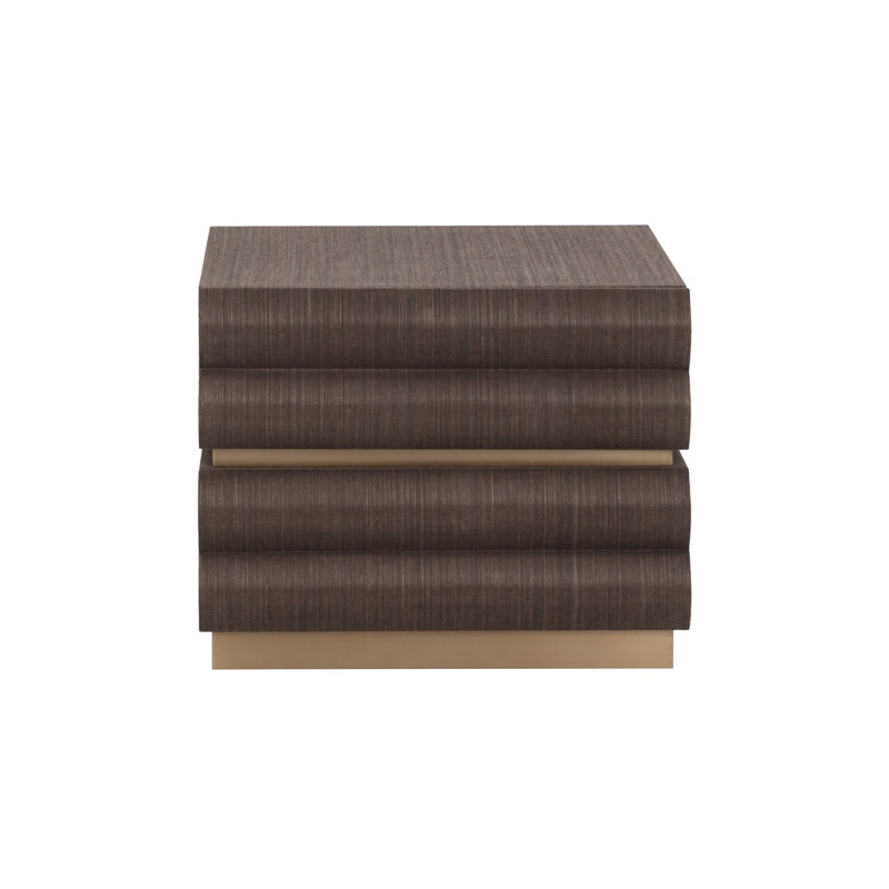 Subira 2 - Drawer Solid Wood Nightstand, Brown