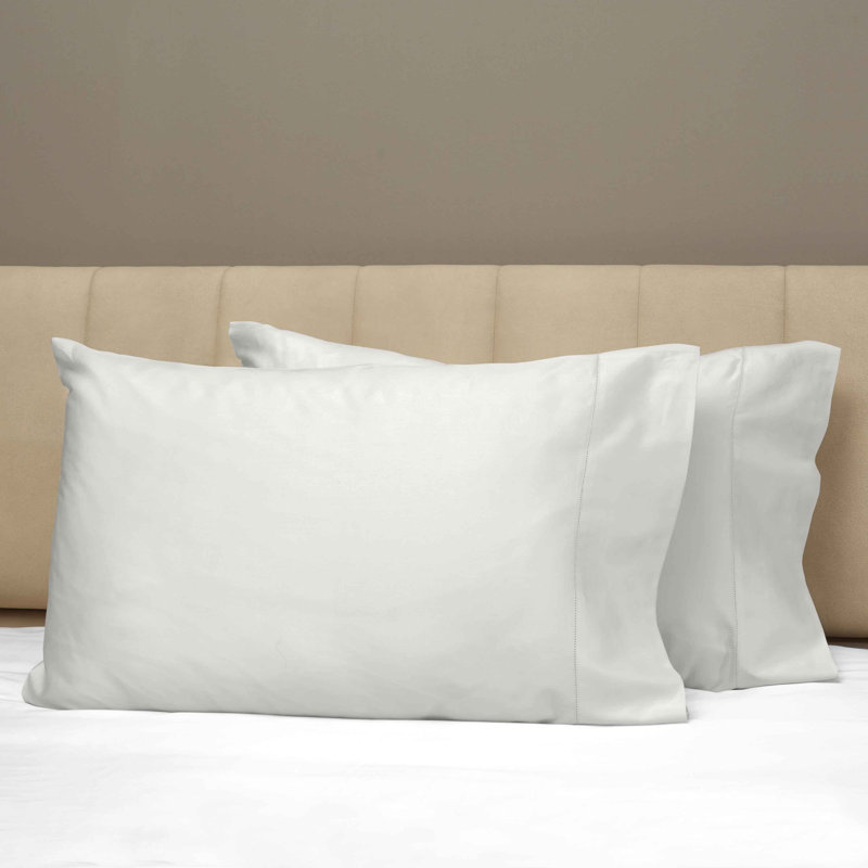 Raffaello Sateen Pillow Case, Pearl, King