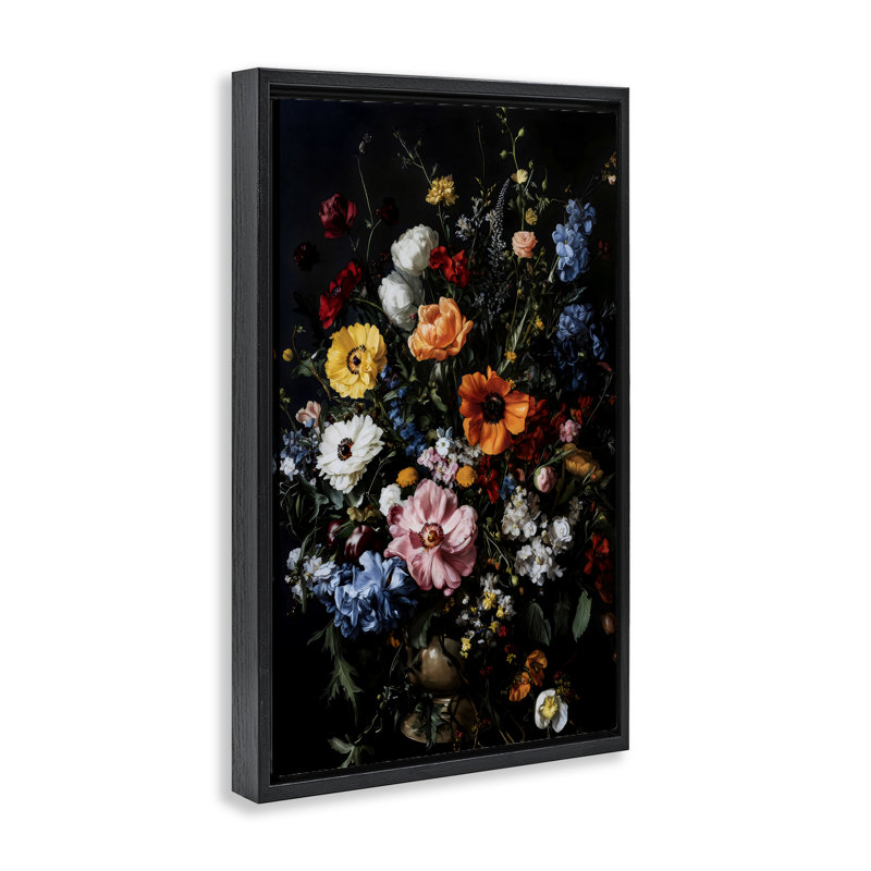 Cadre flottant foncé opulent, design Creative Studio, Cadre flottant noir de jais, H 25 po x l 17 po