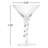 6-Ounce Martini Glass With Twisted Stem