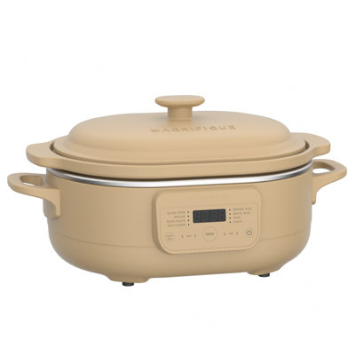 Magnifique Programmable Casserole Slow Cooker, 8-in-1 Multi Cooker with Claypot 5QT