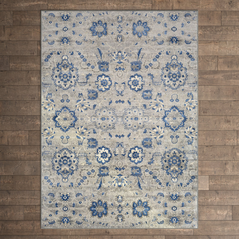 Floral Indoor Rug, Rectangle 8'10" x 12'3"