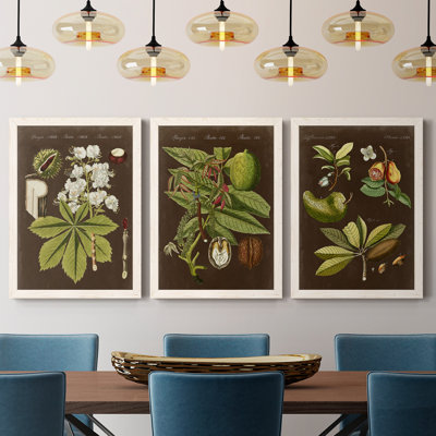 " Chestnut On Suede " 3 - Pieces Painting Print