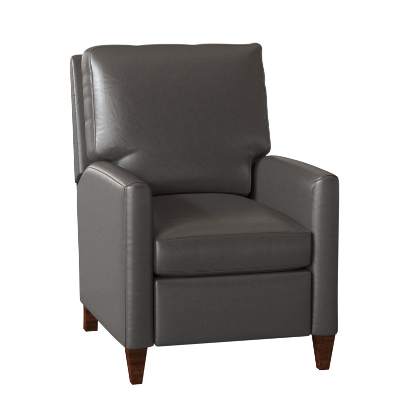 Charlotte Recliner, Empyrean Mist Genuine Leather, Cobblestone, Power