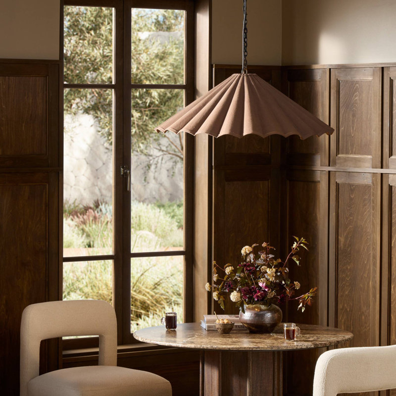 Luminaire suspendu Fiorella - Toile espresso, Toile espresso