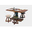 X Leather Accent Stool-18015243-35227824