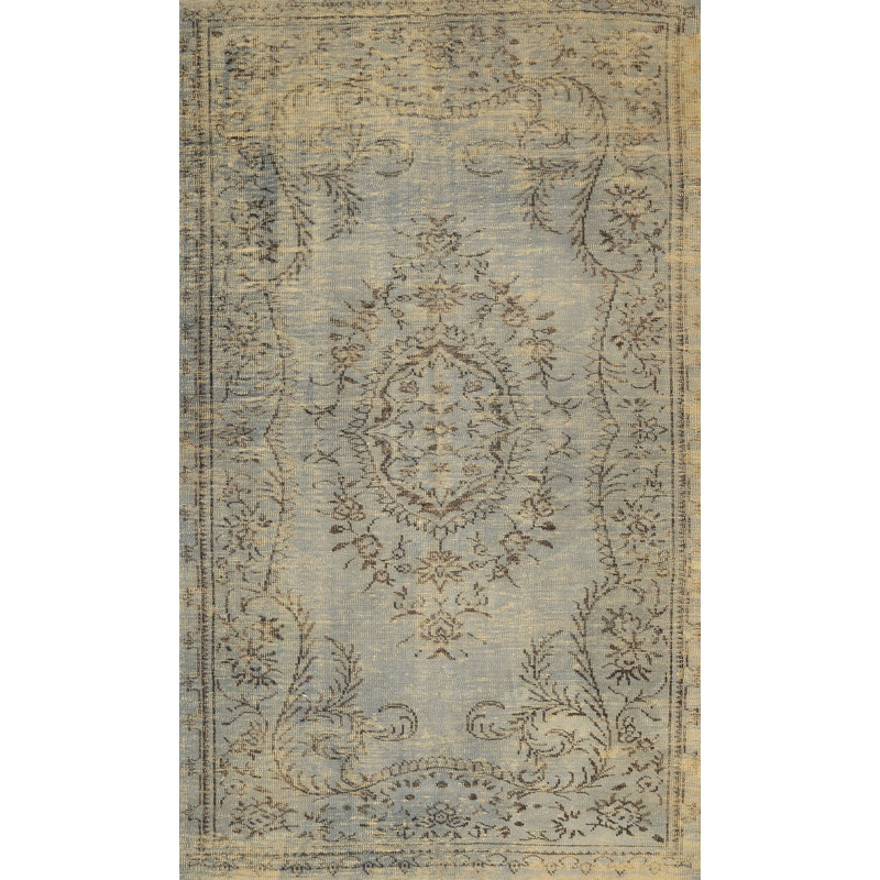 Tapis oriental olive / gris / crème, Rectangle 5 pi x 8 pi