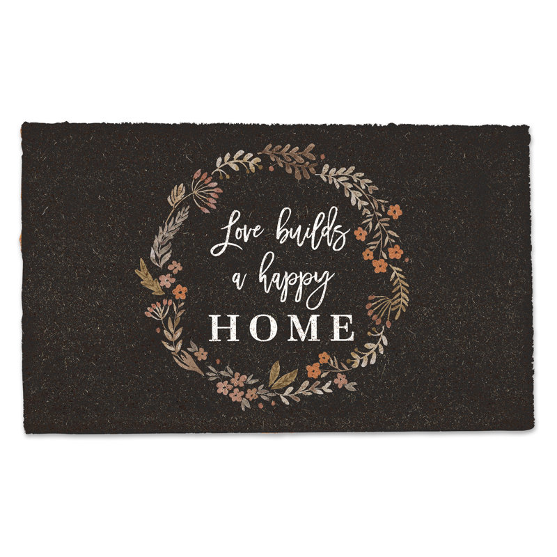 Tapis de porte «Love Builds A Happy Home»