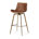 Cocoa Brown Seat/Antiqued Brass Frame