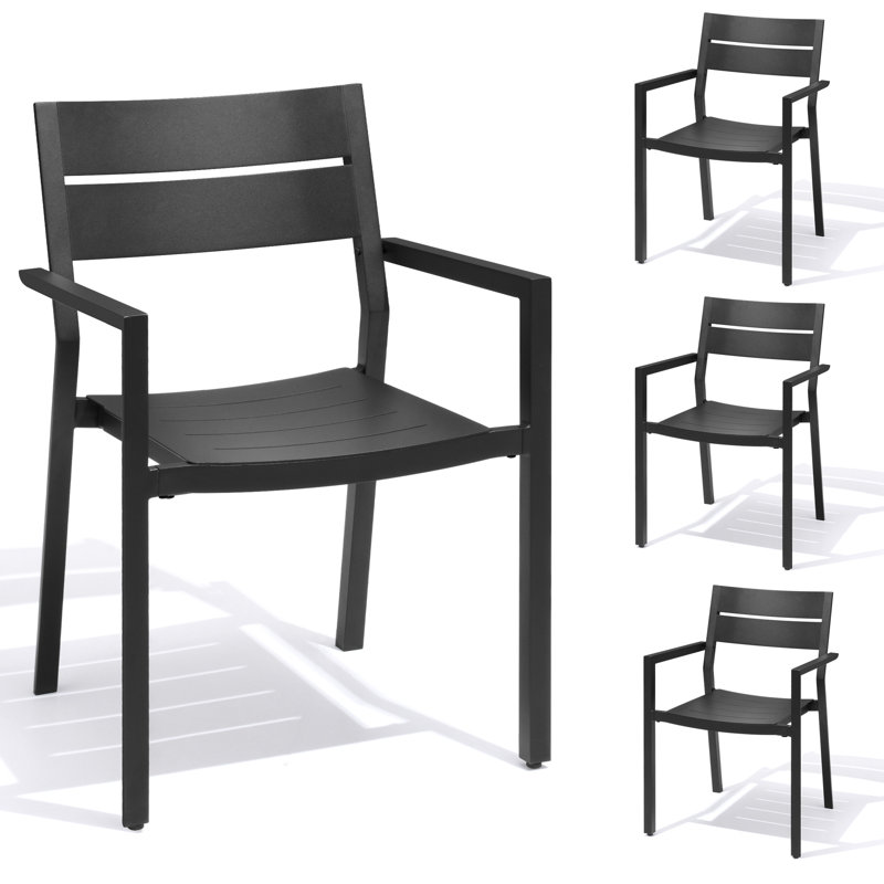 Aluminum Outdoor Stacking Dining Armchair