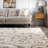 Pipers Contemporary Shag Performance Cream/Beige Rug-1533279701