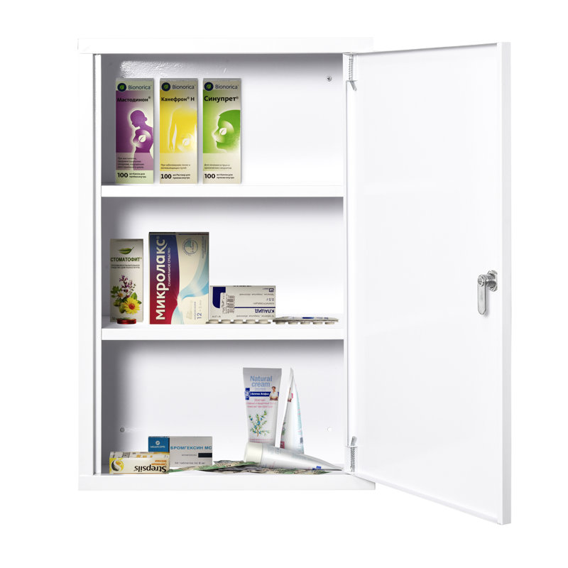 Parenteau Metal Wall Bathroom Storage