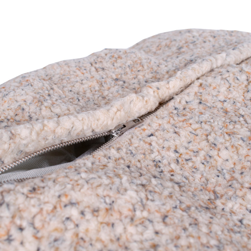 Kuddle Dog Bed Stripe, Medium (30" W x 24" D x 9" H), Rust