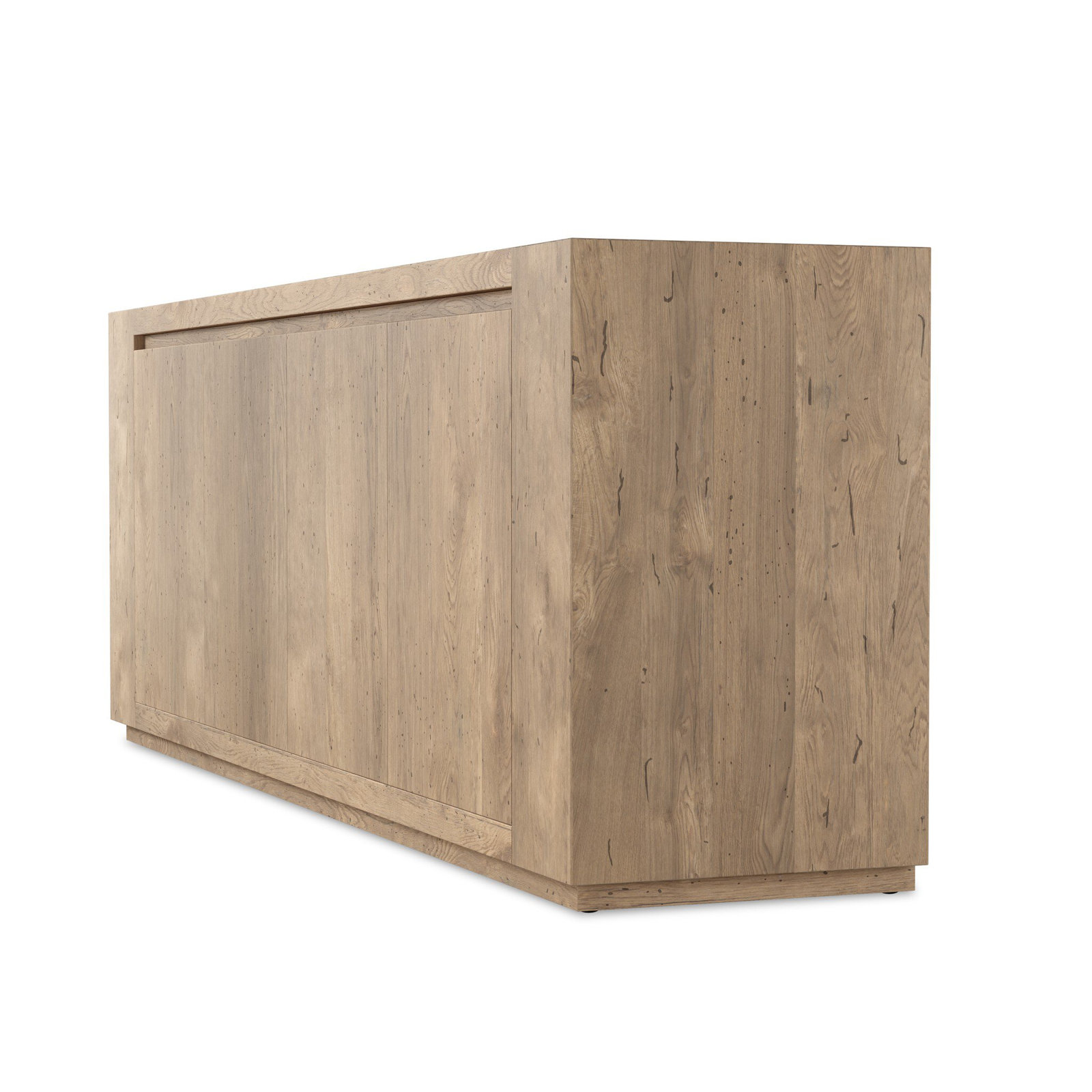 Lockney 94.5'' Sideboard, Whitewash Rustic Wormwood Oak